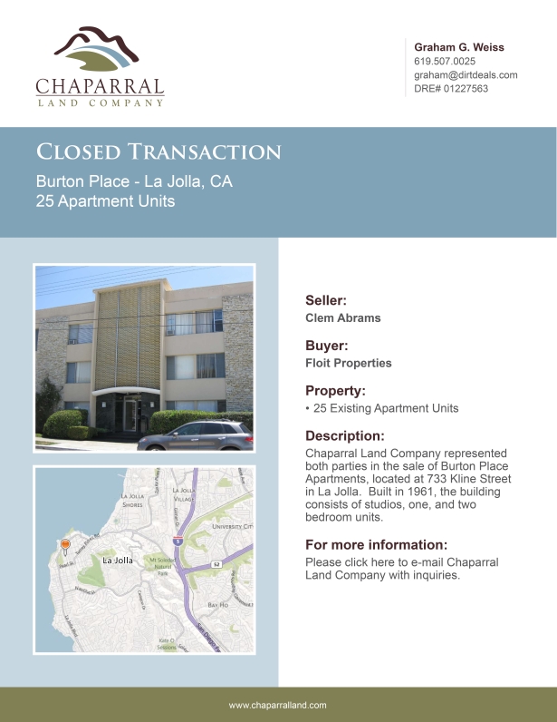 San Diego_Burton Place_Press Release_615